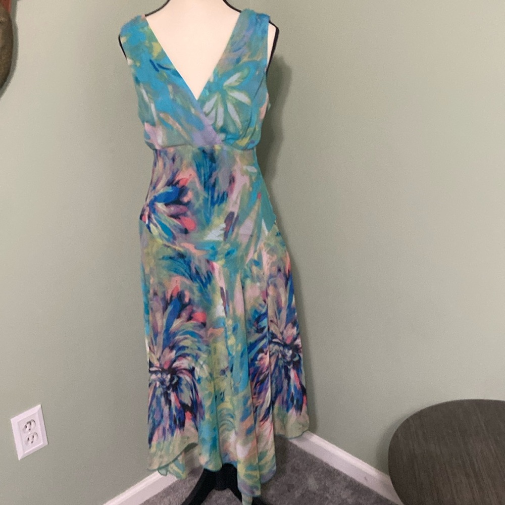 Lined silk handkerchief skirt